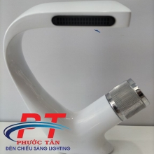 Vòi lavabo xả nghiêng trắng
