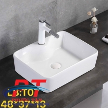 Lavabo Trắng Vuông T07