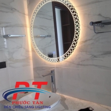 Gương led D50 viền tổ yến cảm ứng