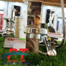 Vòi Lavabo nóng lạnh vuông thấp bóng Inox 304 Caro