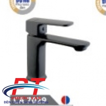 Vòi lavabo nóng lạnh mạ đen Caro 