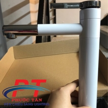 Vòi lavabo trắng mỏ xi trắng 30cm