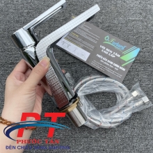 Vòi lavabo bạc chấm VLVBT5