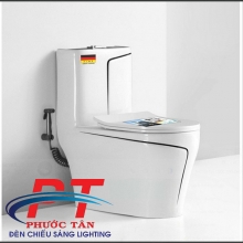 Bồn cầu trắng chỉ đen BC8030
