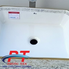Lavabo chử nhật hoa văn