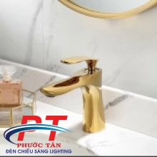 Vòi lavabo lá mạ 20cm - vàng
