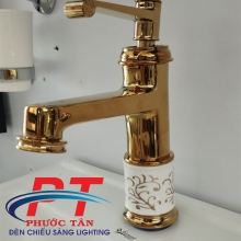 Vòi lavabo hoa văn 20cm 