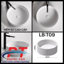 Lavabo sứ tròn T09