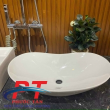 Lavabo thuyền trắng F05