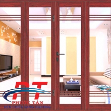 Cửa Nhôm Xingfa Quảng Đông màu vân Gỗ