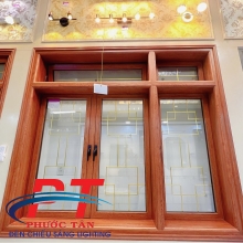 Cửa Sổ Nhôm PMA Màu Vân Gỗ