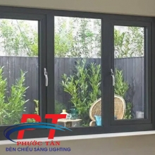 Cửa Sổ Nhôm 3 Cánh Màu Socola