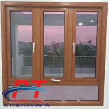 Cửa Sổ Nhôm Xingfa Vân Gỗ 3 Cánh ( 2 Cánh Mở 1 Cánh Hất )