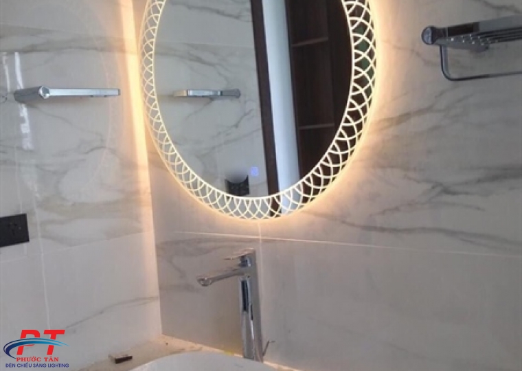 Gương led D50 viền tổ yến cảm ứng