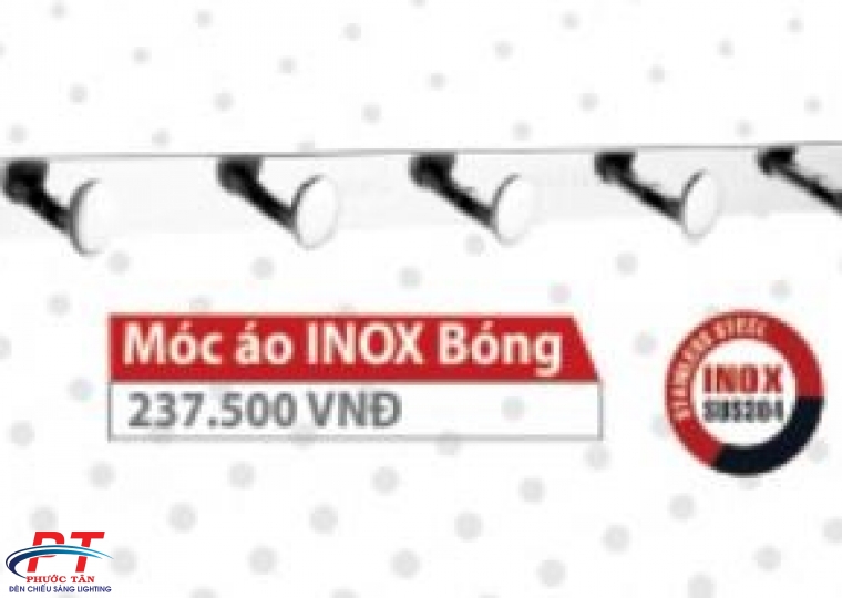 Móc áo 7 -Inox bóng