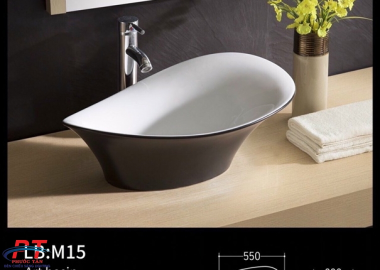 Lavabo chiếc nón đen trắng