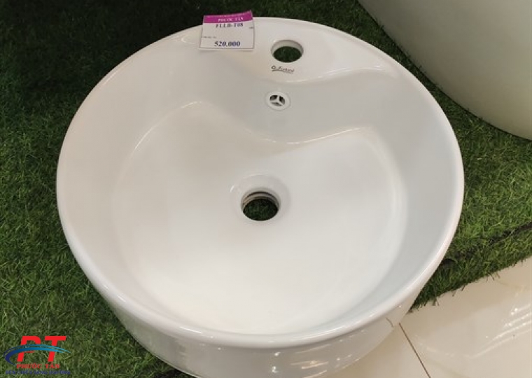 Lavabo trắng tròn T08