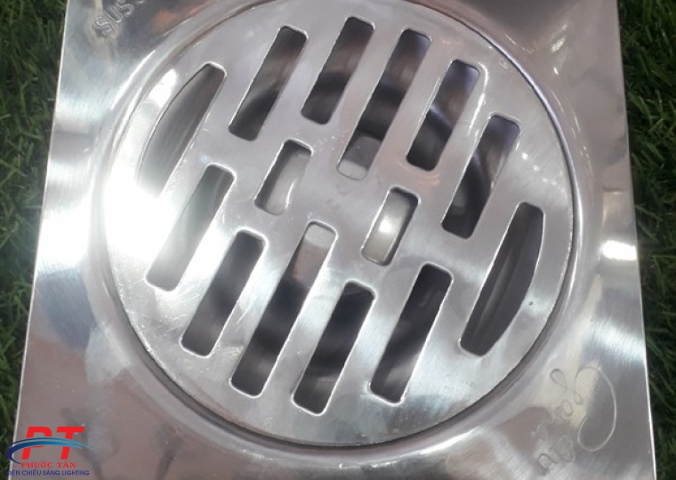 Phễu sàn đúc 15x15x60 INOX 304 bóng